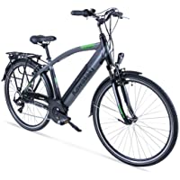 Kawasaki XciteRC - Bicicleta de trekking para hombre- color negro y plateado- 48 cm